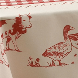 Franse Tafelkleden: Polyester Stain-Resistant Tablecloth - Countryside Checks