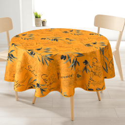 Tablecloth polyester yellow Provence | Franse Tafelkleden