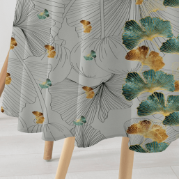 Light Grey Polyester Stain-Resistant Tablecloth | Franse Tafelkleden