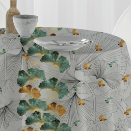 Light Grey Polyester Stain-Resistant Tablecloth | Franse Tafelkleden