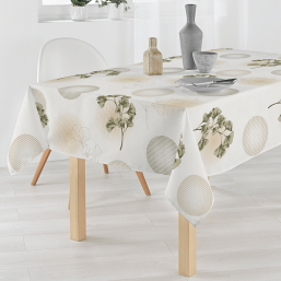 Beige Polyester Stain-Resistant Tablecloth | Franse Tafelkleden