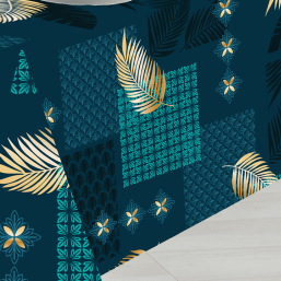 Nappe en Polyester bleu Foncé | Franse Tafelkleden