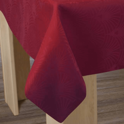 Tischdecke Anti-Fleck rouge Damast | Franse Tafelkleden