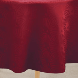Tafelkleed anti-vlek rouge damast | Franse Tafelkleden